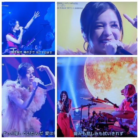 『紅白歌合戦』出演の生田絵梨花さん。ハマいくで歌唱した(ビートdeトーヒ)。心がはずみます。