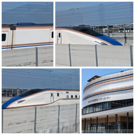 北陸新幹線敦賀開業、始発車両。歴史的車両です。