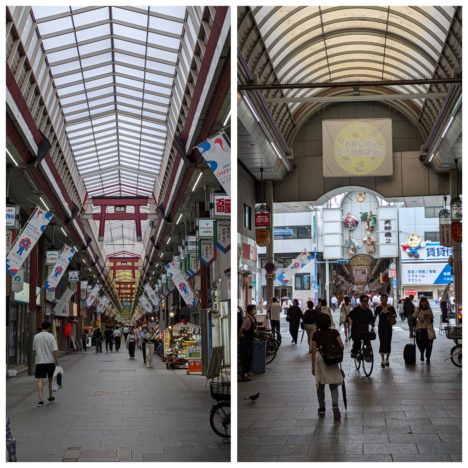 大阪駅を出て、ミャクミャクに遭遇しました